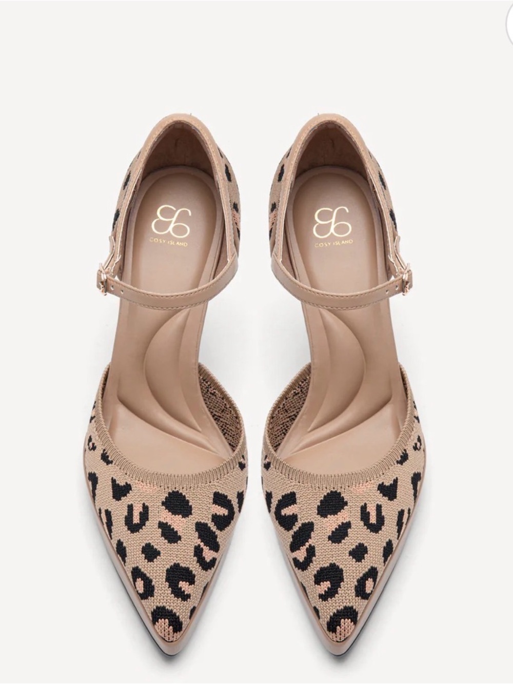 Cosy Island Leopard Print Pumps NEW - Picture 2 of 10